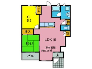 四季の彩Ⅱの物件間取画像